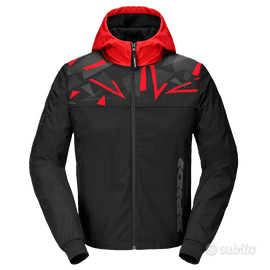 Giacca in Tessuto Spidi Hoodie Evo Sport ROSSO GRI