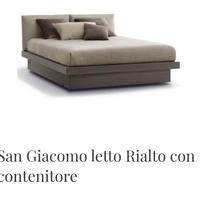 Letto San Giacomo con contenitore modello Rialto