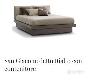 Letto San Giacomo con contenitore modello Rialto