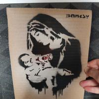 Street Art - Opera su cartone Banksy