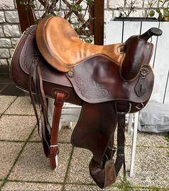 Sella monta western 16"