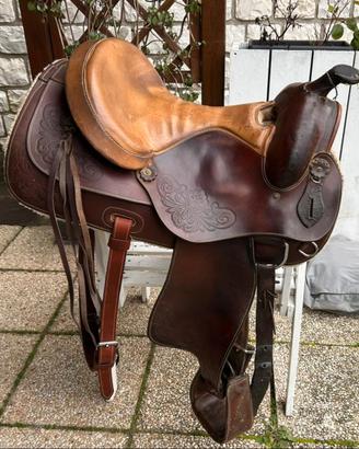 Sella monta western 16"