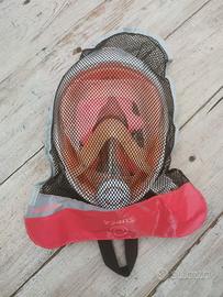 maschera sub snorkeling taglia S/M
