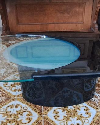 Tavolino salotto design vintage vetro