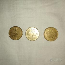 Lotto 3 Monete da 20 Lire – Anno 1970