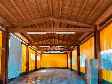 Strutture e Gazebi in legno lamellare usati