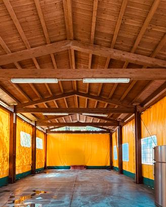 Strutture e Gazebi in legno lamellare usati