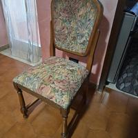 5 sedie vintage stile classico in legno