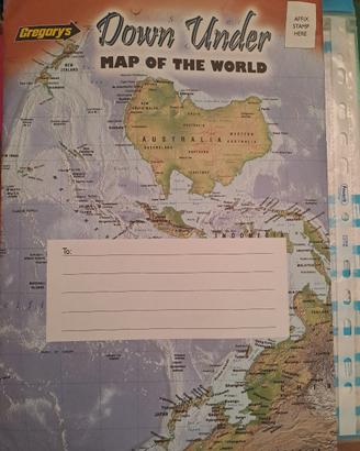 Gregory's Down Under Map of the World 