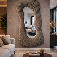 Specchio artistico effetto roccia