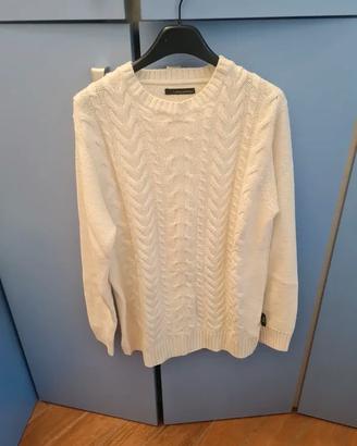 maglione bianco uomo