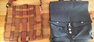Due borse made in Italy in vera pelle.
