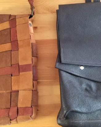 Due borse made in Italy in vera pelle.