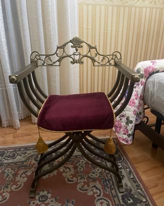 Poltrona in ottone