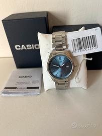 Orologio casio azzurro