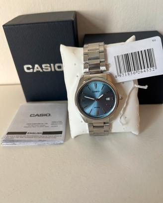 Orologio casio azzurro