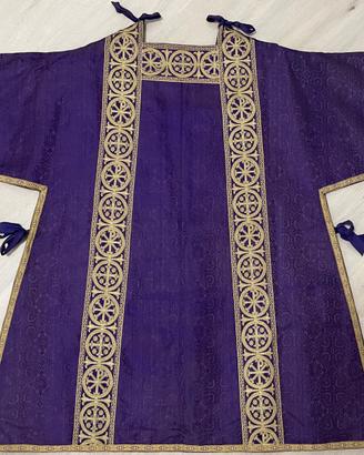 Dalmatica viola damascato Vi2
