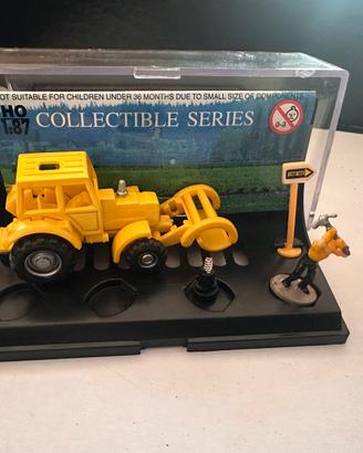 Modellino ruspa scala H0 1/67 diorama trenino