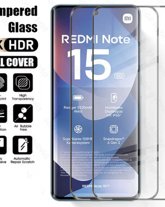 Protezione in vetro temprato per Redmi Note 15