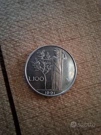 monete 100 lire  1000 lire valutate 1997