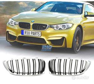 GRIGLIE BMW F32 F33 F36 LOOK M4 NERO CROMATO