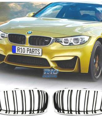 GRIGLIE BMW F32 F33 F36 LOOK M4 NERO CROMATO