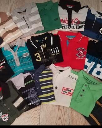 Polo manica lunga bambino da 3 a 10 anni