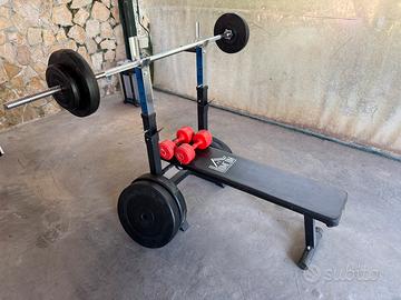 Palestra panca pesi bilanciere