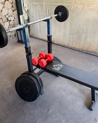 Palestra panca pesi bilanciere