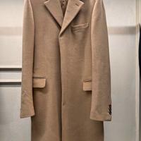 Prada Cappotto Monopetto in Cammello