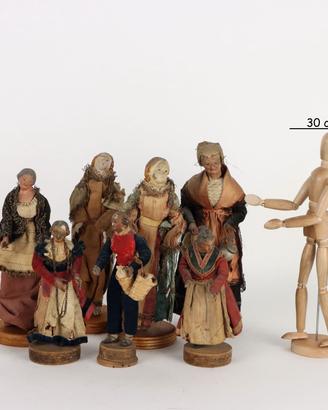 Gruppo di Figure da Presepe - Fine '800