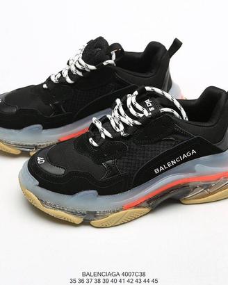 Balenciaga Triple S Clear Sole Double Black