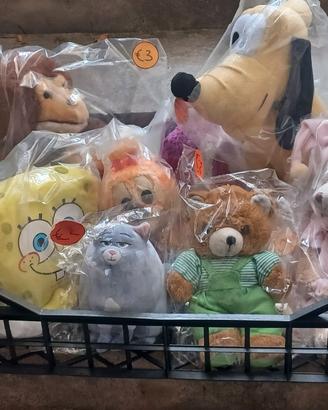 lotto peluche vari