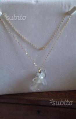 Collana in Argento 925 con talismano Quarzo Ialino