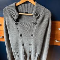 Cardigan Daniele Alessandrini Doppiopetto Grigio50