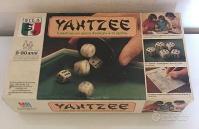 Yahtzee EDIZIONE ITALIANA Gioco vintage di dadi MB
