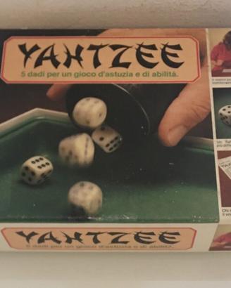 Yahtzee EDIZIONE ITALIANA Gioco vintage di dadi MB