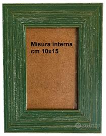 Cornice in legno cm 10x15 con piede d'appoggio