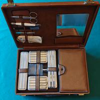 Valigetta 24 ore beauty case - pelle testa di moro