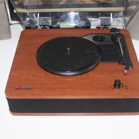 Giradischi Vosterio radio/aux/ Bluetooth con casse