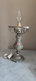 Lampada Vintage in Onice - Stile Hollywood Regency