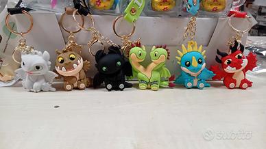 portachiavi  di dragontrainer 2 pz.ass