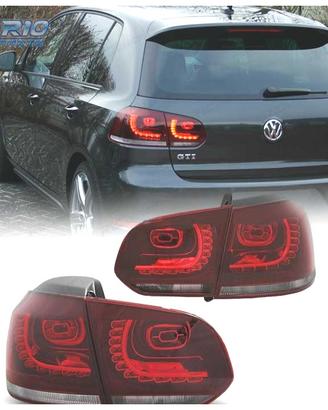 FANALI VOLKSWAGEN VW GOLF 6 08-12 LED ROSSO CHIARO