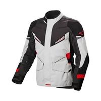 GIACCA MOTO TOURING MACNA SONAR NERO GRIGIO ROSSO 