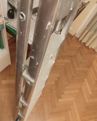scala 7 gradini alluminio con sicurezza