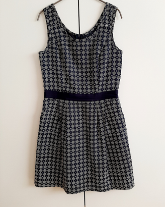 Abito fantasia bianco/blu "Camaieu"