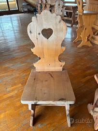 Sedie artigianali  falegnameria tirolese