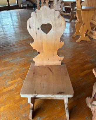 Sedie artigianali  falegnameria tirolese