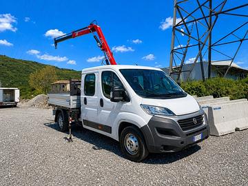 Fiat Ducato 7 Posti Cassone Fisso + GRU EURO6B