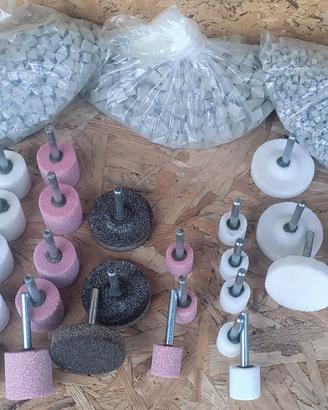 Kit mole abrasive e coni ceramici NUOVI